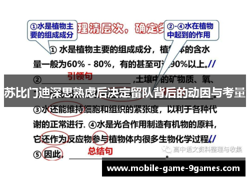 苏比门迪深思熟虑后决定留队背后的动因与考量