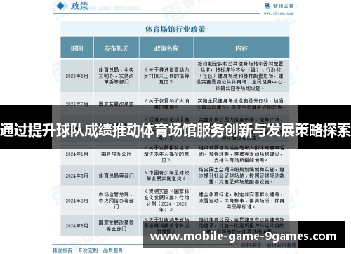 通过提升球队成绩推动体育场馆服务创新与发展策略探索